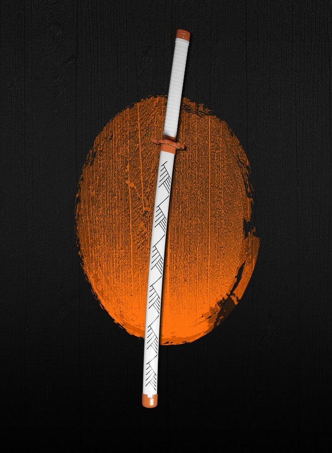 Offo سيف كاتانا خشبي من أنمي قاتل الشياطين كيوجورو رينغوكو - 75 سم، متوسط الحجم، مناسب للكوسبلاي، وفنون القتال، والعرض، والتدريب - هدية مثالية للمعجبين، والأطفال، والمراهقين، وهواة جمع المقتنيات - Image 2